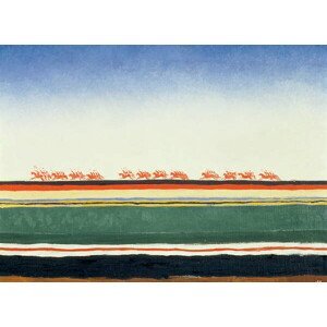 Malevich, Kazimir Severinovich - Obrazová reprodukce Red Cavalry, (40 x 30 cm)