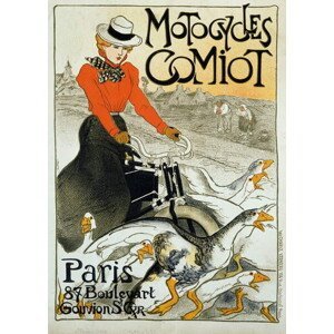 Steinlen, Theophile Alexandre - Obrazová reprodukce Poster for Comiot motorcycles, (30 x 40 cm)