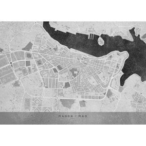 Mapa Gray vintage map of Mahon, Blursbyai, (40 x 30 cm)