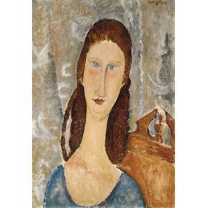 Modigliani, Amedeo - Obrazová reprodukce Portrait of Jeanne Hebuterne, (26.7 x 40 cm)