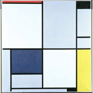 Obrazová reprodukce Tableau 1, Mondrian, Piet, 40x40 cm
