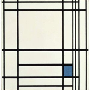 Mondrian, Piet - Obrazová reprodukce Composition in Lines and Colour: III, (40 x 40 cm)