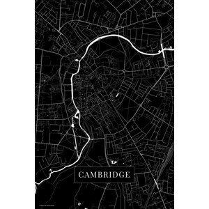 Mapa Cambridge black, (26.7 x 40 cm)