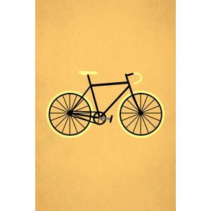 Ilustrace Bicycle Love, Kubistika, (26.7 x 40 cm)