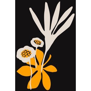 Ilustrace Blossom Beauty NERO, Kubistika, (26.7 x 40 cm)
