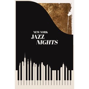 Ilustrace Jazz Nights, Kubistika, (26.7 x 40 cm)
