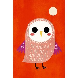 Ilustrace Little Owl, Kubistika, (26.7 x 40 cm)
