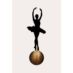 Ilustrace Prima Ballerina GOLD, Kubistika, (26.7 x 40 cm)
