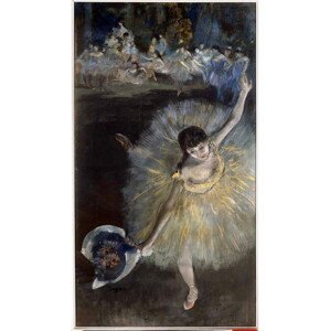 Degas, Edgar - Obrazová reprodukce Fin d'arabesque Painting a essence taken from the pastel by Edgar Degas  1877 Sun. 0,67x0,38 m Paris, musee d'Orsay