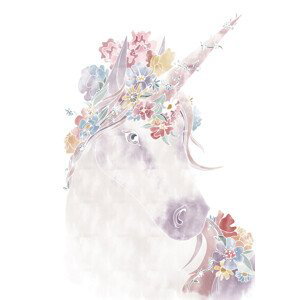 Ilustrace Unicorn Floral, Studio Collection, (26.7 x 40 cm)
