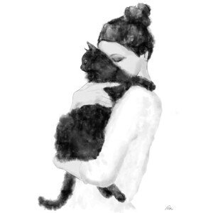 Ilustrace Cat Lover, Studio Collection, (26.7 x 40 cm)