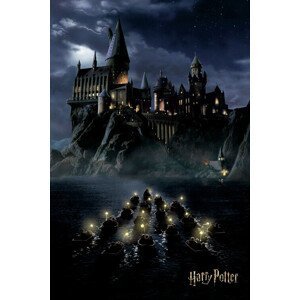 Umělecký tisk Harry Potter - Hogwarts, (26.7 x 40 cm)