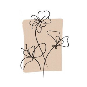 Ilustrace Spring flowers, Veronika Boulová, (26.7 x 40 cm)