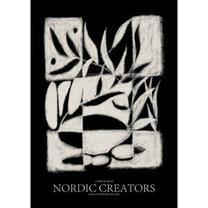 Ilustrace Black Pattern, Nordic Creators, (30 x 40 cm)