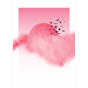 Ilustrace Pink Sunshine, Nordic Creators, (30 x 40 cm)