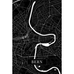 Mapa Bern black, (26.7 x 40 cm)
