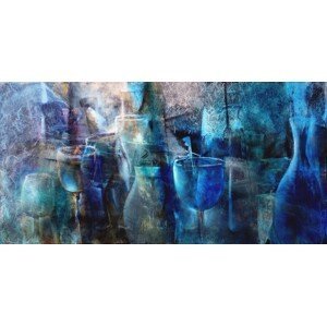 Ilustrace Blue curacao, Annette Schmucker, (40 x 20 cm)