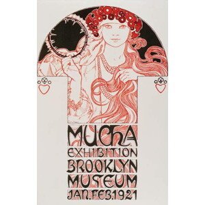 Mucha, Alphonse Marie - Obrazová reprodukce Exhibition Brooklyn Museum, (26.7 x 40 cm)