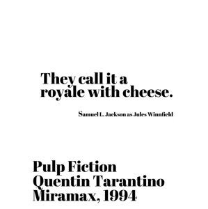 Ilustrace Pulp Fiction 1, Finlay & Noa, (30 x 40 cm)