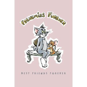 Umělecký tisk Tom a Jerry - Nejlepší přátelé navždy, (26.7 x 40 cm)