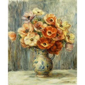Renoir, Pierre Auguste - Obrazová reprodukce Vase d'Anemones,, (35 x 40 cm)