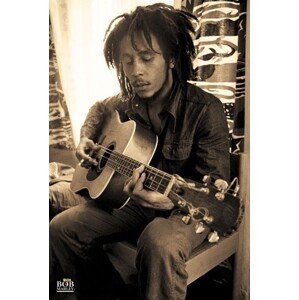 Plakát, Obraz - Bob Marley - sepia, (61 x 91.5 cm)