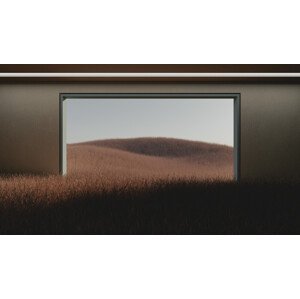 Umělecká fotografie Dark room in the middle of brown cereal field series  1, Javier Pardina, (40 x 22.5 cm)