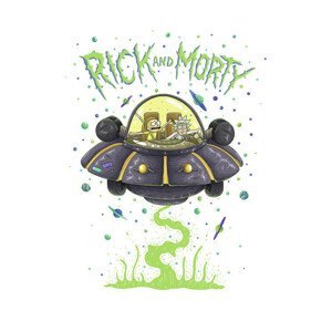 Umělecký tisk Rick a Morty - Vesmírná loď, (26.7 x 40 cm)