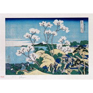 Hokusai, Katsushika - Obrazová reprodukce Fuji from Gotenyama at Shinagawa on the Tokaido, (40 x 30 cm)