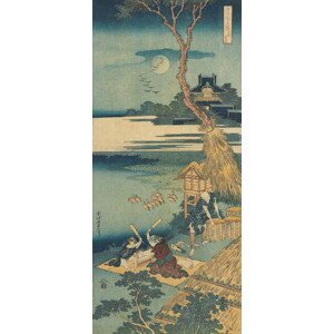 Hokusai, Katsushika - Obrazová reprodukce Print from the series 'A True Mirror of Chinese and Japanese Poems, (22.2 x 50 cm)