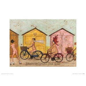 Umělecký tisk Sam Toft - Brighton Naked Bike Ride, (40 x 30 cm)