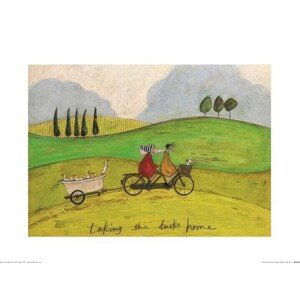 Umělecký tisk Sam Toft - Taking the Ducks Home, (40 x 30 cm)