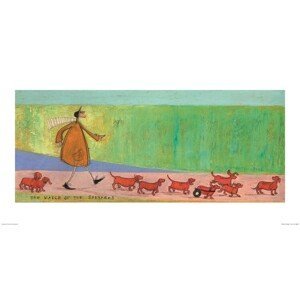 Umělecký tisk Sam Toft - The March of the Sausages, (60 x 30 cm)