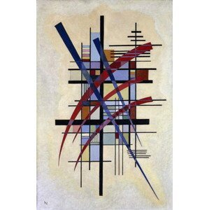 Kandinsky, Wassily - Obrazová reprodukce Zeichen mit Begleitung, 1927, (26.7 x 40 cm)