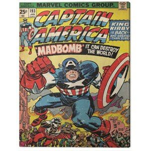 Obraz na plátně Captain America - Madbomb, (60 x 80 cm)