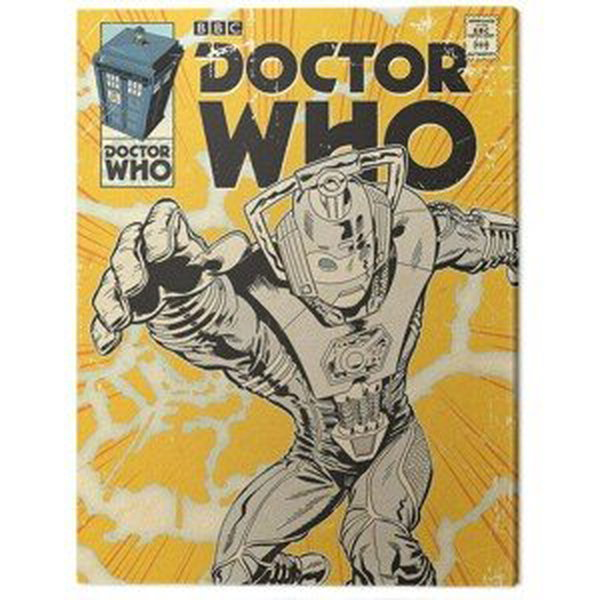 Obraz na plátně Doctor Who - Cyberman Comic, (60 x 80 cm)