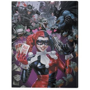 Obraz na plátně Harley Quinn - The One Who Laughs, (60 x 80 cm)