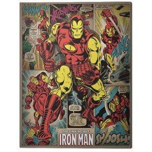 Obraz na plátně Iron Man - Retro, (80 x 60 cm)