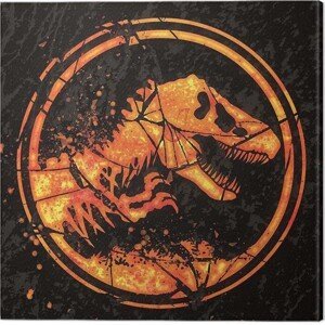 Obraz na plátně Jurassic World: Fallen Kingdom - Logo, (40 x 40 cm)