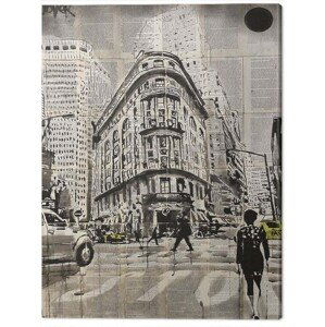 Obraz na plátně Loui Jover - Midtown Walk, (60 x 80 cm)