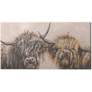 Obraz na plátně Louise Brown - Nosey Cows, (100 x 50 cm)