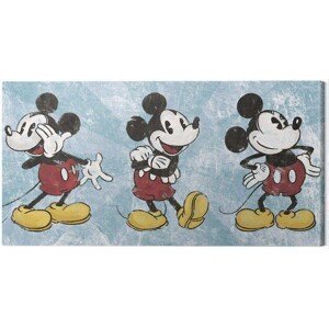 Obraz na plátně Mickey Mouse - Squeaky Chic Triptych, (100 x 50 cm)