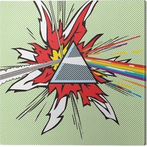 Obraz na plátně Pink Floyd - Dark Side of the Moon Pop Art, (40 x 40 cm)