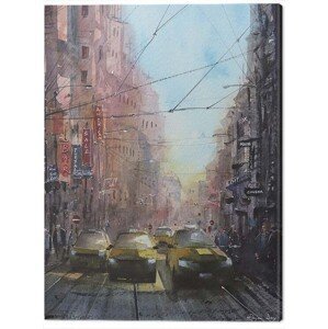 Obraz na plátně Rajan Dey - New York on a Sunny Afternoon, (40 x 50 cm)