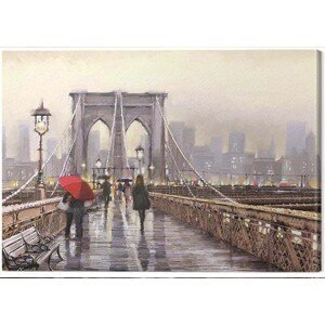 Obraz na plátně Richard Macneil - Brooklyn Bridge, (80 x 60 cm)