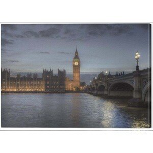 Obraz na plátně Rod Edwards - Twilight, London, England, (80 x 60 cm)