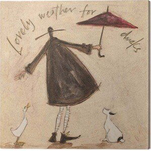 Obraz na plátně Sam Toft - Lovely Weather for Ducks, (30 x 30 cm)