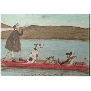 Obraz na plátně Sam Toft - Woofing Along on the Rinver, (80 x 60 cm)