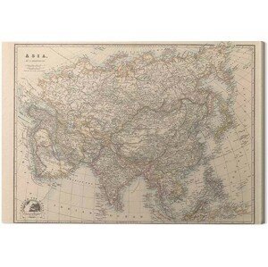 Obraz na plátně Stanfords - Folio Asia Map, (60 x 80 cm)