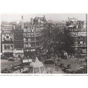Obraz na plátně Time Life - Piccadilly Circus, London 1942, (80 x 60 cm)